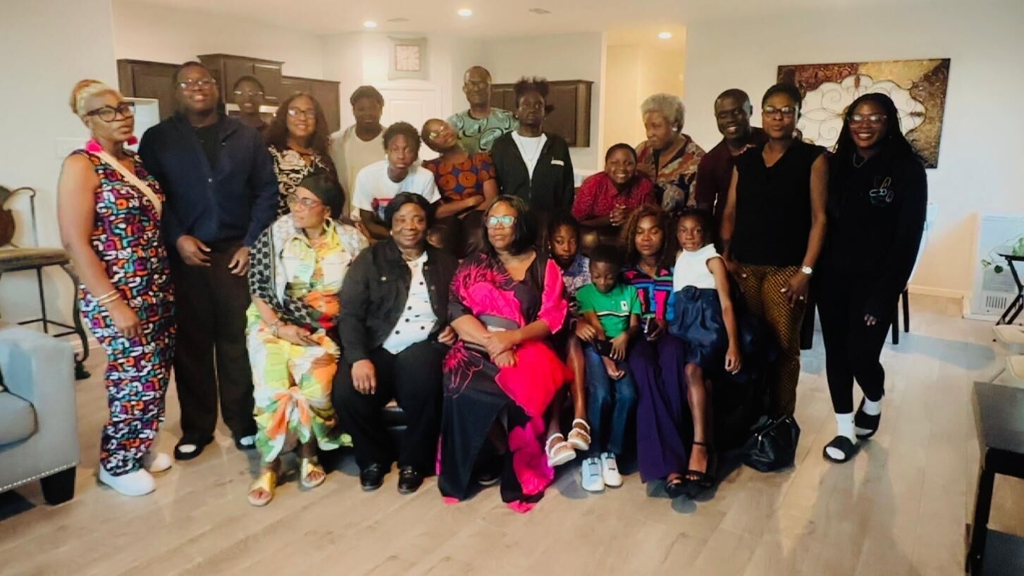 ACF Dallas families gathered together in a home